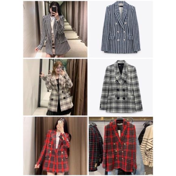 Áo khoác dạ tweed nữ săn sale