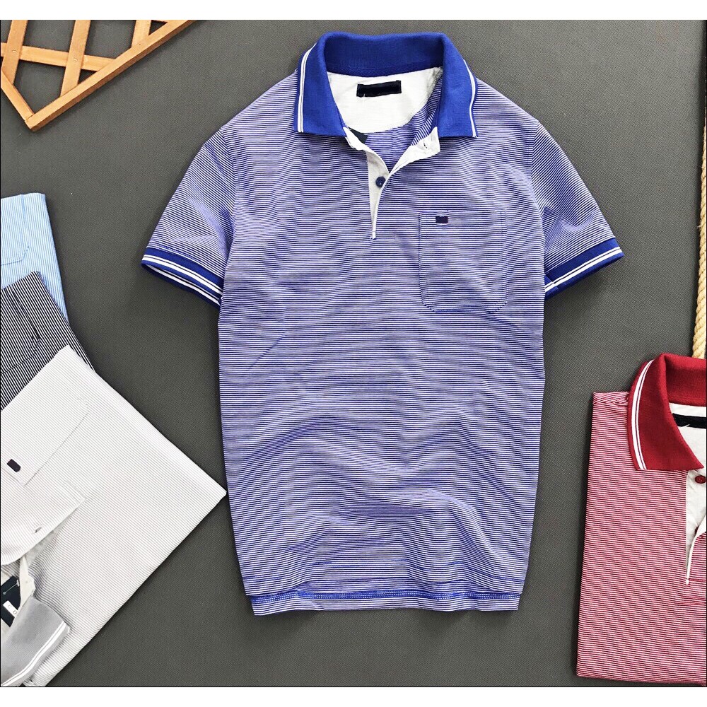 ÁO THUN SỌC NGẮN TAY CỔ BÉ CÓ TÚI MỚI NHẤT [ẢNH + VIDEO THẬT CUỐI] - LZ FASHION - PS086 | BigBuy360 - bigbuy360.vn