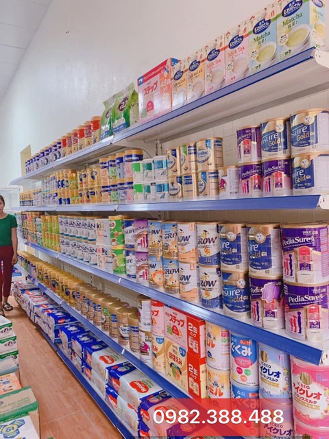 Kệ trưng bày sữa Cao 1m8 dài 1m2 5 tầng