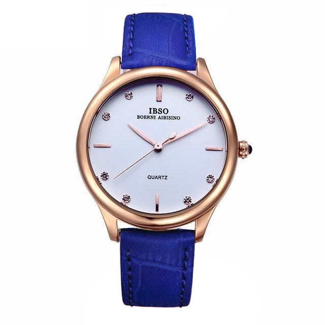 (Nhiều màu) Đồng hồ nam IBSO 3816 Quartz Analog dây da