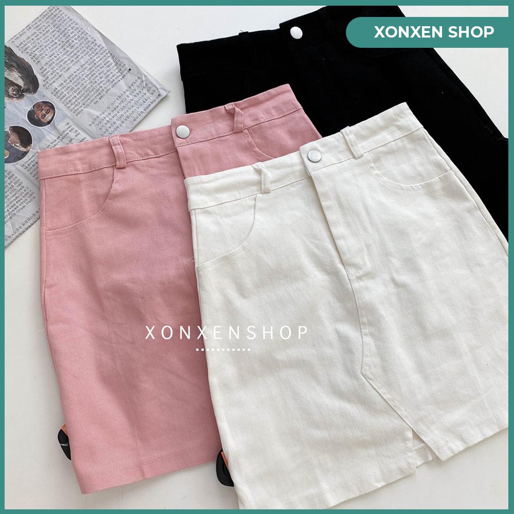 Chân váy nữ chân váy chữ A dáng ngắn XONXEN SHOP HUẾ chất vải kaki size s m mã 656