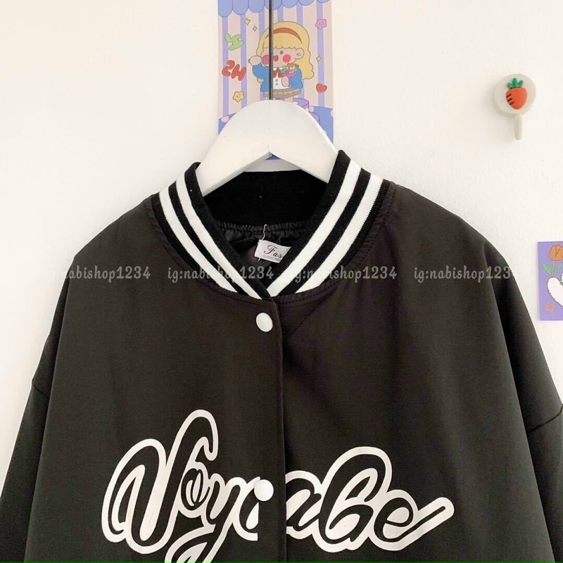 Áo khoác Bomber VOLL03 style bóng chày phối màu classic - 3 màu