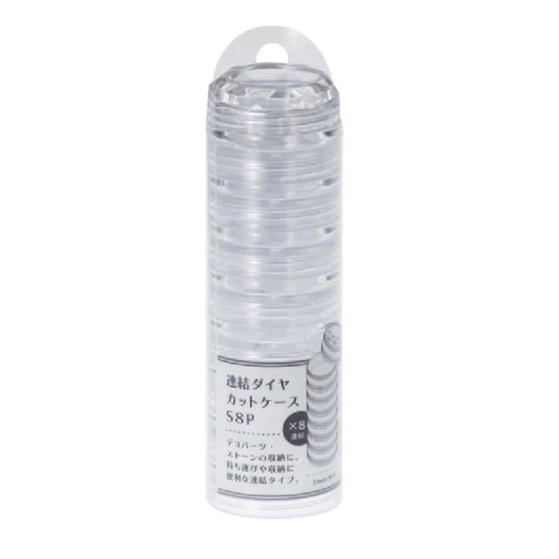 Daiso Japan Dụng Cụ Chiết Mỹ Phẩm Connected Diamond Cut Case S8P Clear