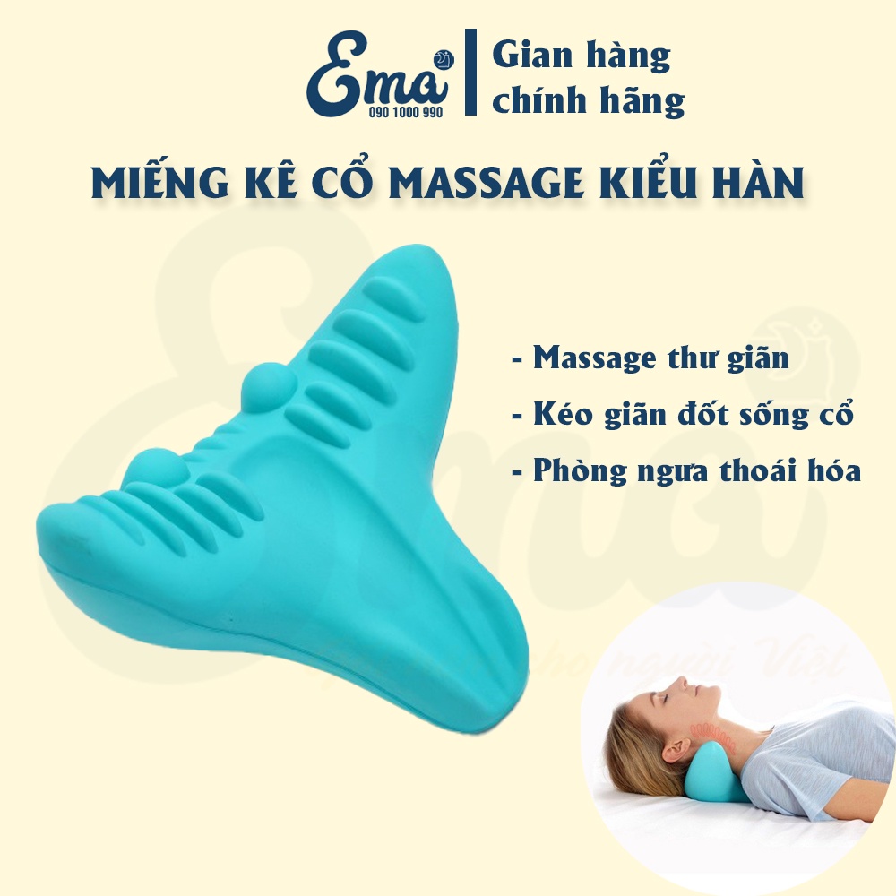 Miếng đệm massage cổ kiểu Hàn Quốc làm từ mút EVA - Kéo căng, thư giãn, ngừa thoái hóa đốt sống cổ