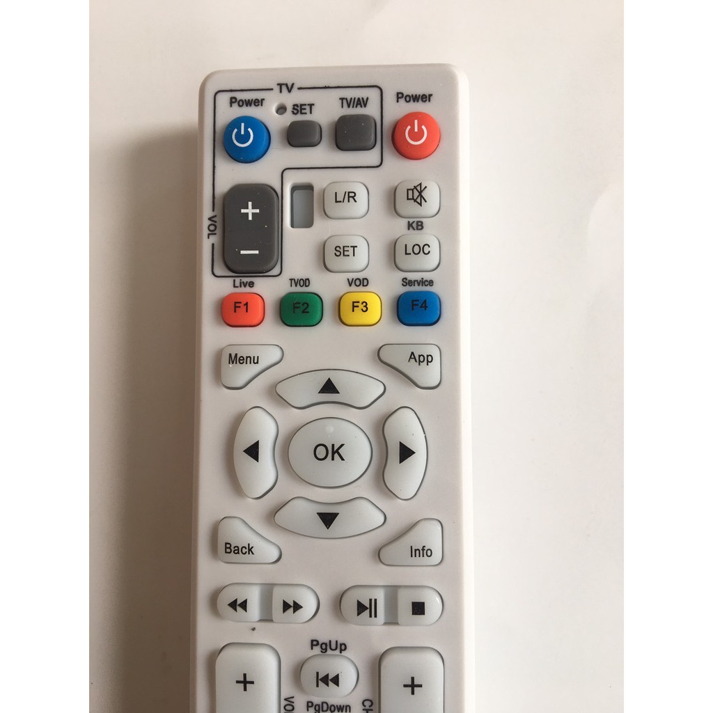 điều khiển  đầu thu MYTV dòng ZTE -tặng kèm pin -Remote  điều khiển MY TV ZTE dùng PIN AAA