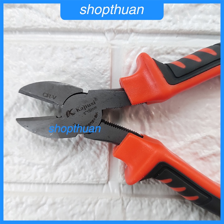 Kìm cắt Kapusi 6 in ( 200mm ) cán bọc nhựa