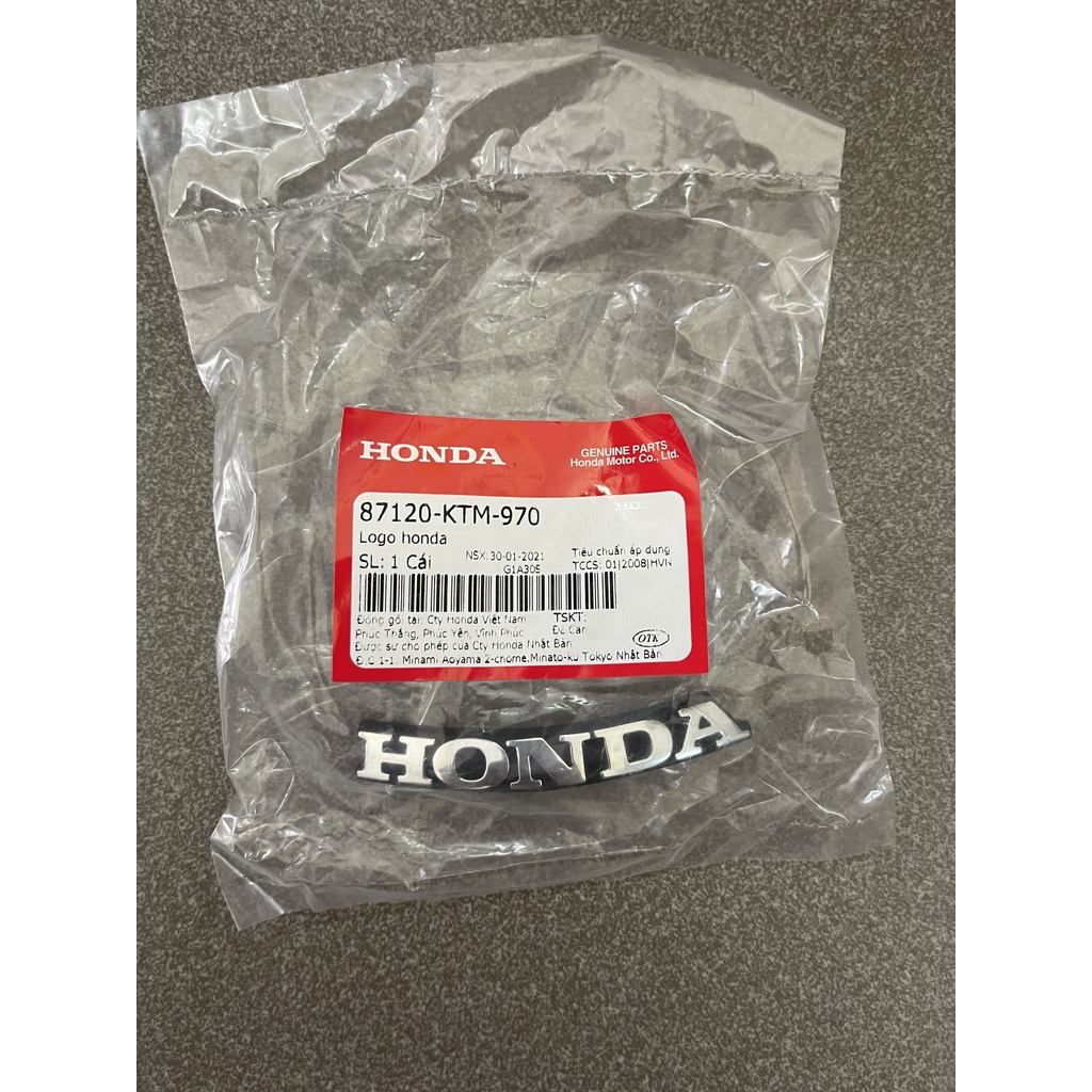 tem logo honda mặt nạ future neo,neo gt , neo fi , future x , ab 2007 - 2015, future led 125 87120KTM970
