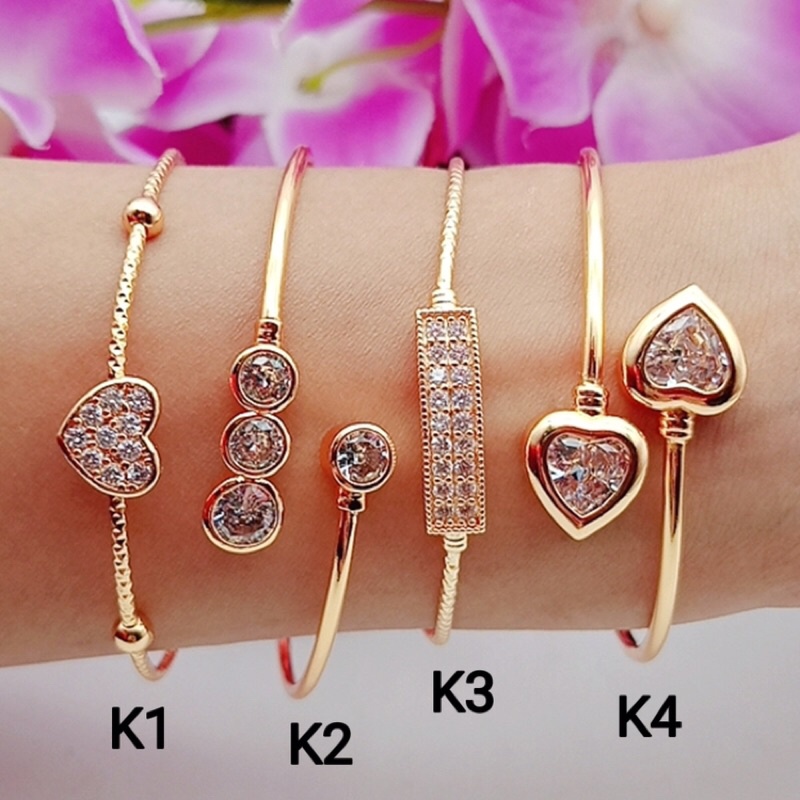 Vòng Tay Nữ Mạ Vàng 24K Mặt Ngôi Sao +