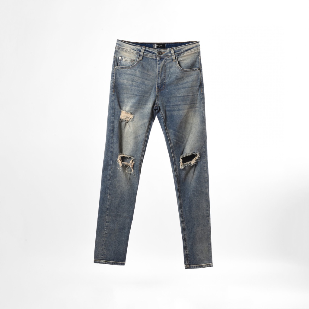 Quần Jeans PRIVATE Blow Out Xanh