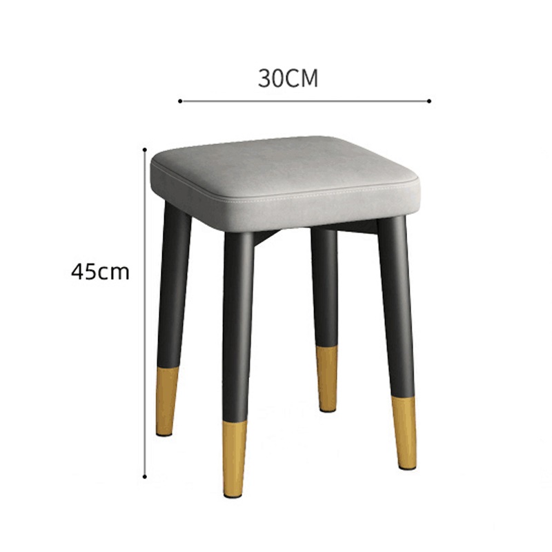 Ghế đôn sofa PeHouse, đệm bọc vải da PU, chân ghế kim lợi phủ sơn tĩnh điện, tải trọng lên tới 300 cân - YLF2110