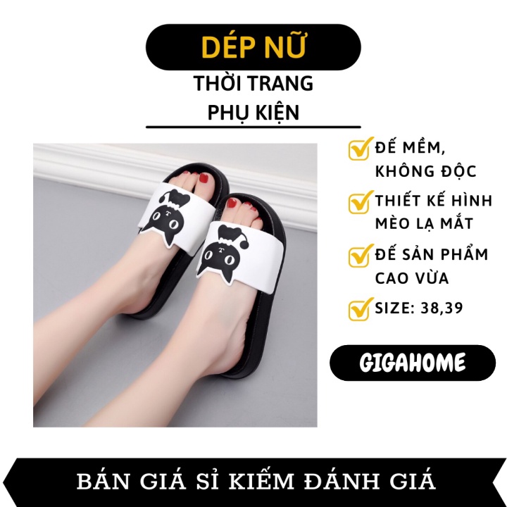 [FREESHIP] Dép mang trong nhà hình chú mèo đeo nơ không thấm nước 7792