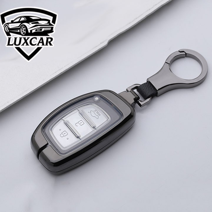 Ốp khóa hợp kim + TPU LUXCAR cao cấp Hyundai 02 (I10, Elantra, Tucson...)