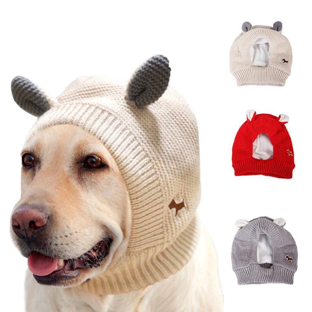 Mũ Len Beanie Phong Cách Giáng Sinh Cho Thú Cưng