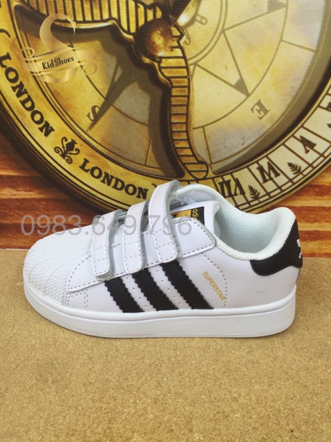 [24-35] Giày adidas superstar dán dính cho bé