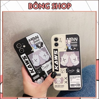 Ốp lưng iphone cạnh vuông kaws smile 6/6plus/6s/6splus/7/7plus/8/8plus/x/xr/xs/11/12/pro/max/plus/promax