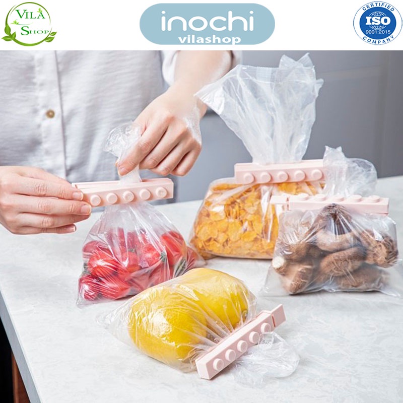 Bộ 10 Kẹp Miệng Túi Thực Phẩm, Kẹp Khóa Miệng Túi Thực Phẩm Chính Hãng Inochi Không Chất Độc Hại Kín Khí Tuyệt Đối