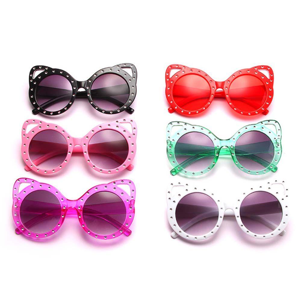 Kính Mát Gọng Tai Mèo Chống Phản Quang Dễ Thương Cho Bé Trai|Kính Mát Hình Tai Mèo Xinh Xắn Cho Bé