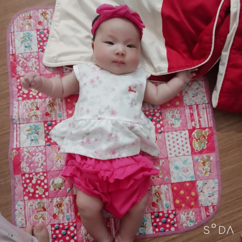 ( chọn mẫu) Bộ Babydoll kèm băng đô đáng yêu cho bé 3-11kg