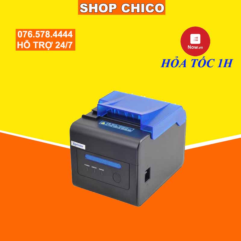 Máy in hóa đơn Xprinter XP-C300H cổng USB + lan + R232 , khổ 80mm, 300mm/s,TẶNG 3 CUỘN IN HÓA ĐƠN chico.vn