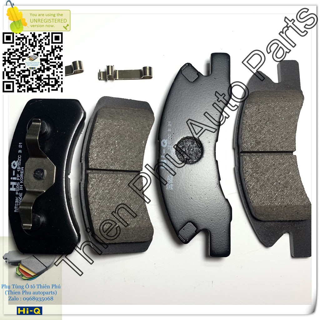 Má phanh chính hãng Hi-Q cho Mirage Trước + Attrage - Bố thắng trước. OEM Brake Pad : 0449197214000 0449197214 04465B20