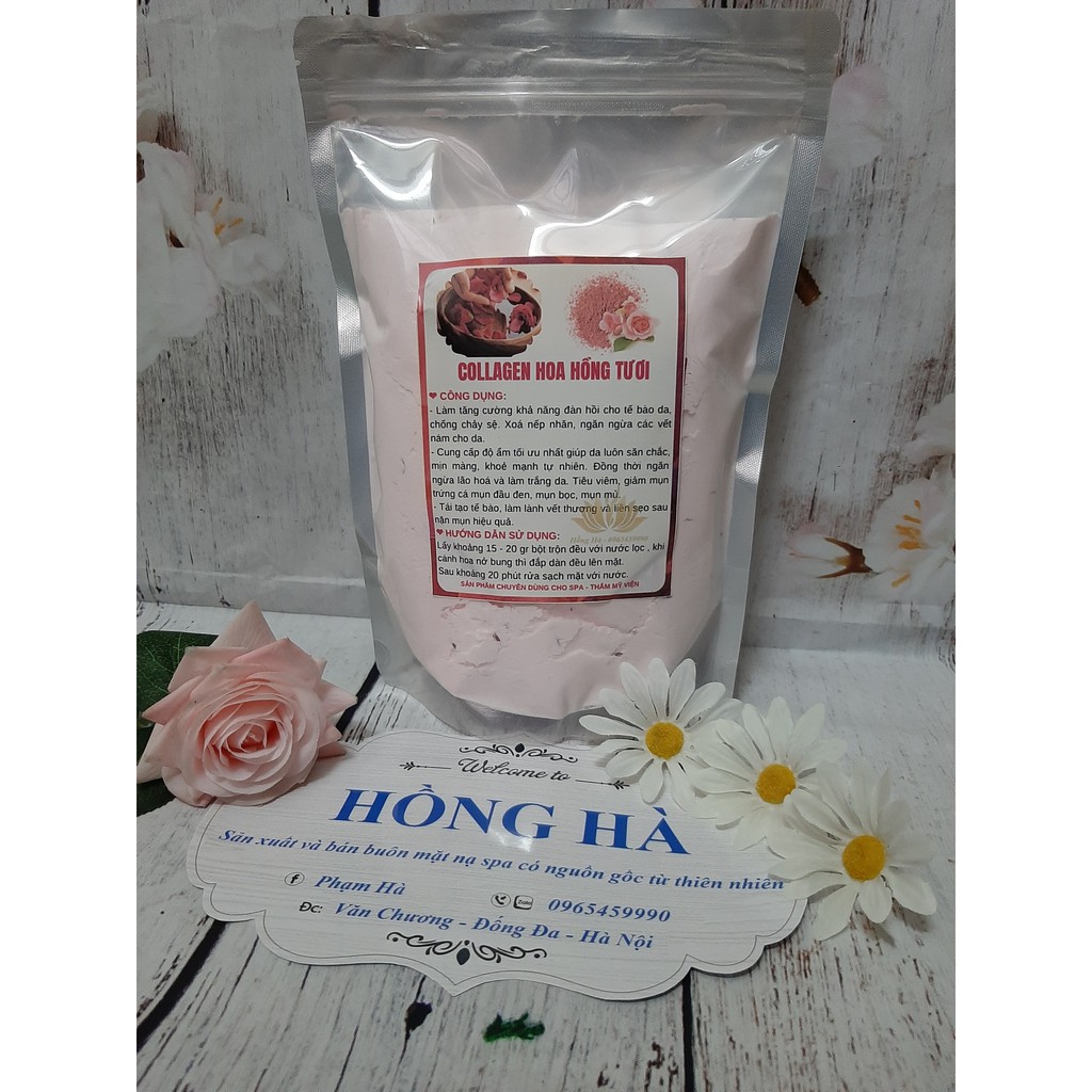 Mặt nạ collagen hoa hồng handmade 100gr