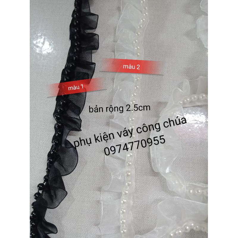 Ren Bèo Trang Trí Váy Áo ( Giá 15K/M)