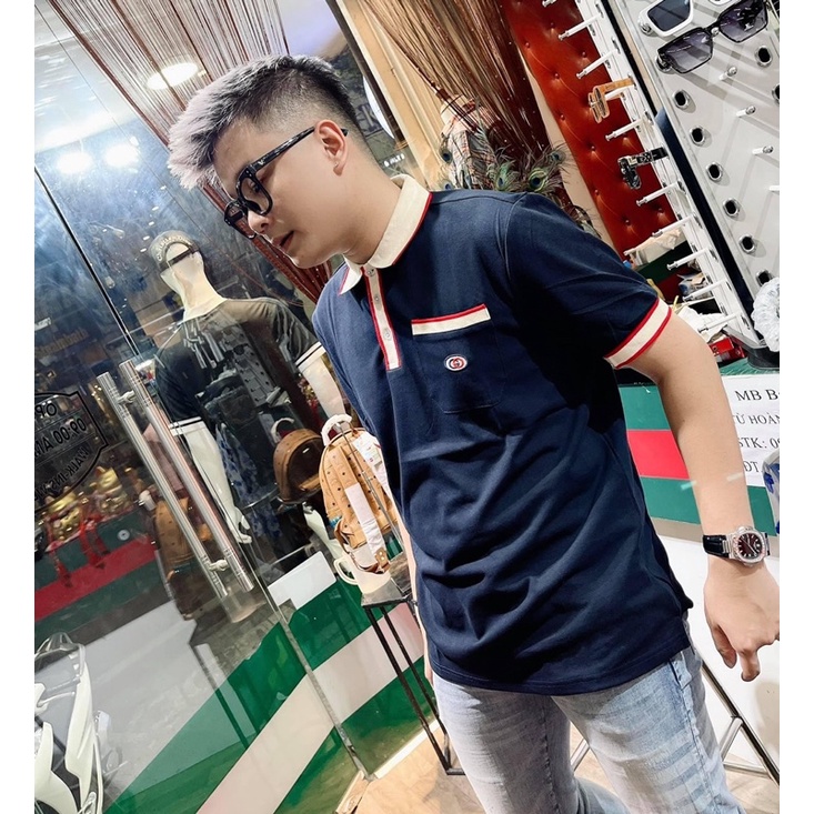 Áo  Polo  Nam Thời Thượng Sang Trọng .Dáng thể thao - Cotton-Hoạ tiết thời trang