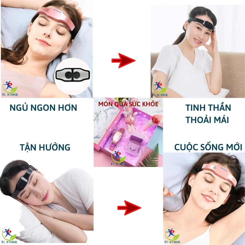 Máy massage đầu thông minh giảm đau đầu, căng thẳng - Hỗ trợ giấc ngủ sâu hơn