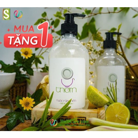 NƯỚC RỬA CHÉN BÁT HỮU CƠ 8 THƠM - 100% THÀNH PHẦN THIÊN NHIÊN - 500ML