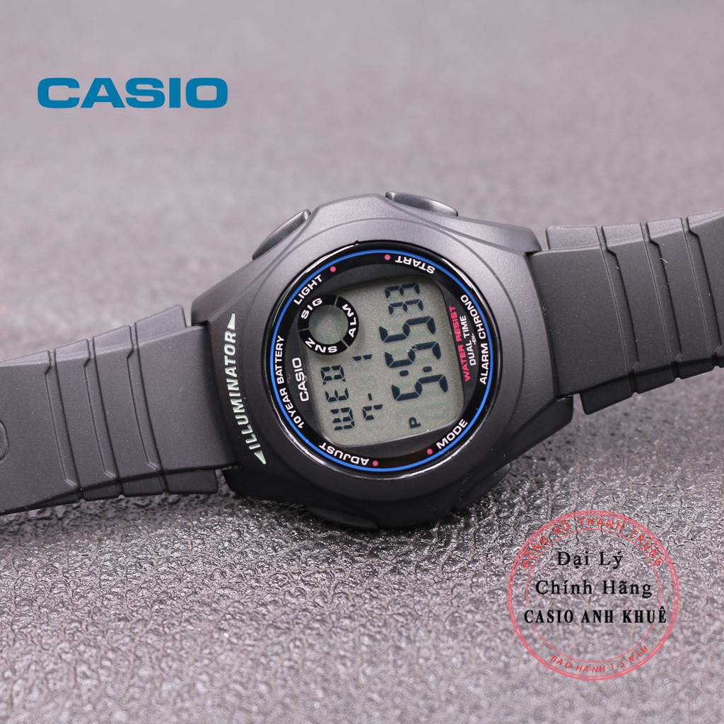Đồng hồ nam Casio F-200W-1ADF dây nhựa