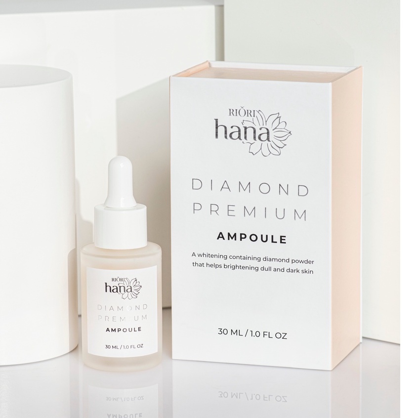 Tinh Chất Dưỡng Trắng Da RIORI HANA - DIAMOND PREMIUM AMPOULE 30ml
