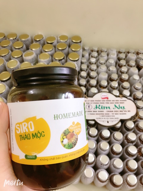 Siro ho thảo mộc homemade