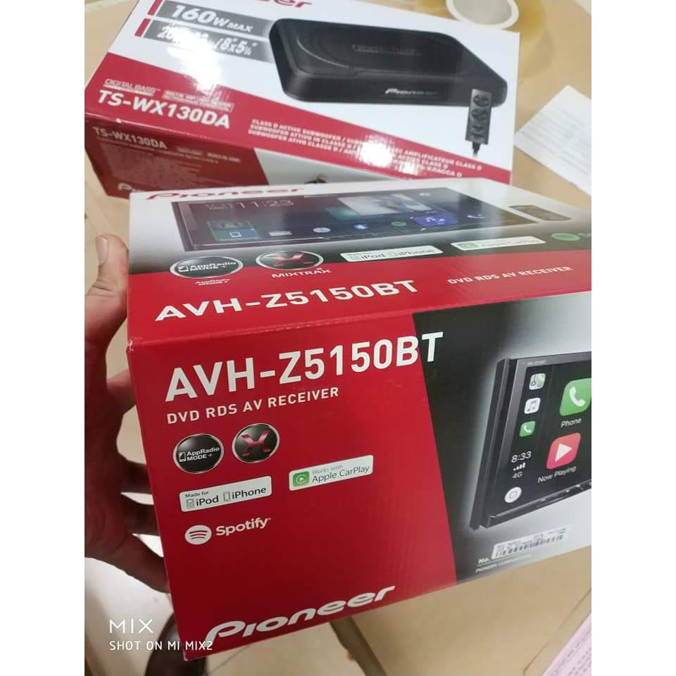 Pioneer AVH-Z5150BT Bộ thu DVD đa phương tiện AV, 2 DIN, màn hình cảm ứng 7 ", WVGA độ phân giải cao.