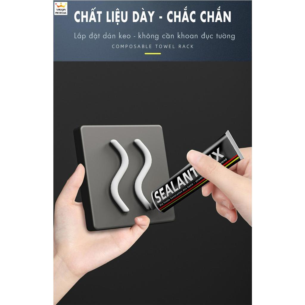 Móc Treo Đồ Dán Tường Trang Trí, Chất Liệu Inox 304 (Bộ 2 Cái) - YouQin
