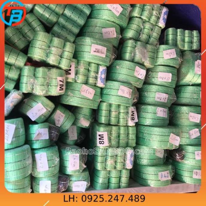 Dây cáp vải cẩu hàng 2 tấn x 5 mét - rộng 5cm - Hệ số 5:1