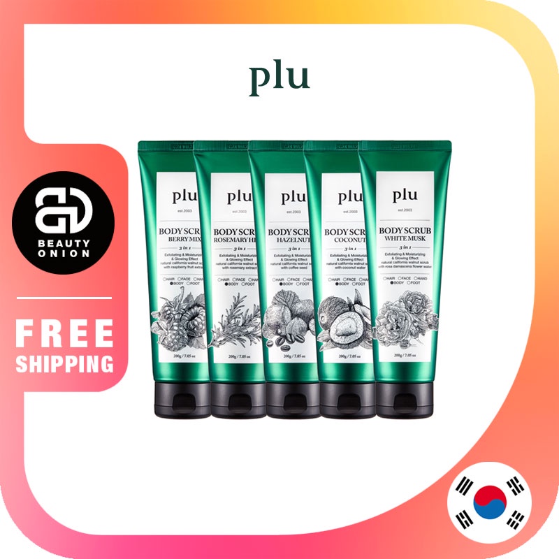 [Hàng mới về] Kem tẩy tế bào chết toàn thân Plu hỗ trợ chà sạch cơ thể 200g / Plu Body Scrub | BigBuy360 - bigbuy360.vn
