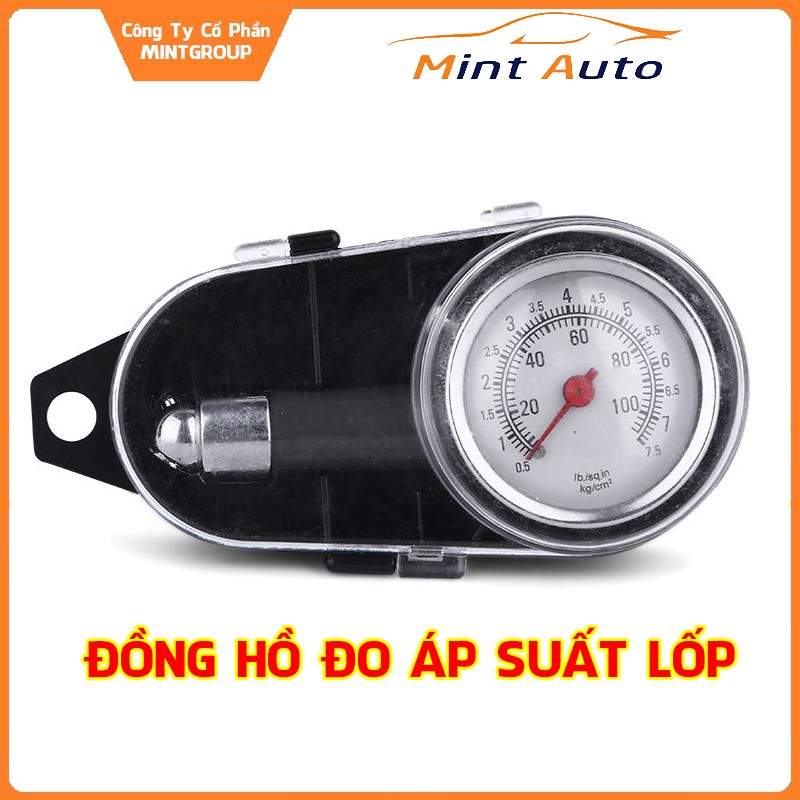 Đồng hồ đo áp xuất lốp cho ô tô, xe hơi, xe khách, xe tải, xe máy nhỏ gọn