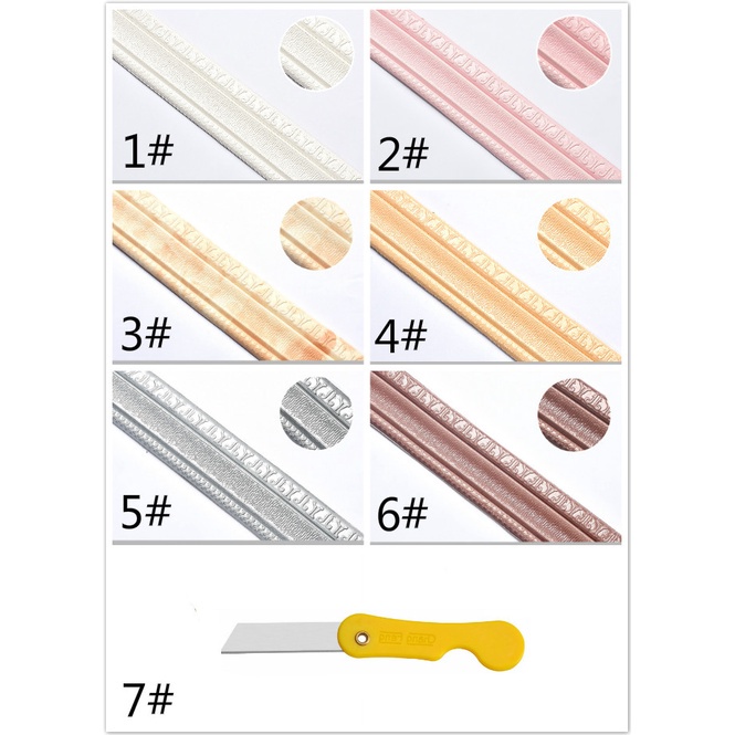 Cuộn Xốp 3d Dán Viền Tường Trang Trí Phòng Khách / Phông Nền Tv