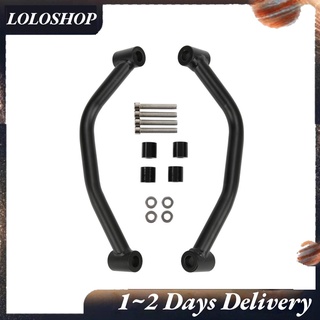 Loloshop Pair Motorcycle Rear Passenger Handle Bar Black Left Right For TENERE700
