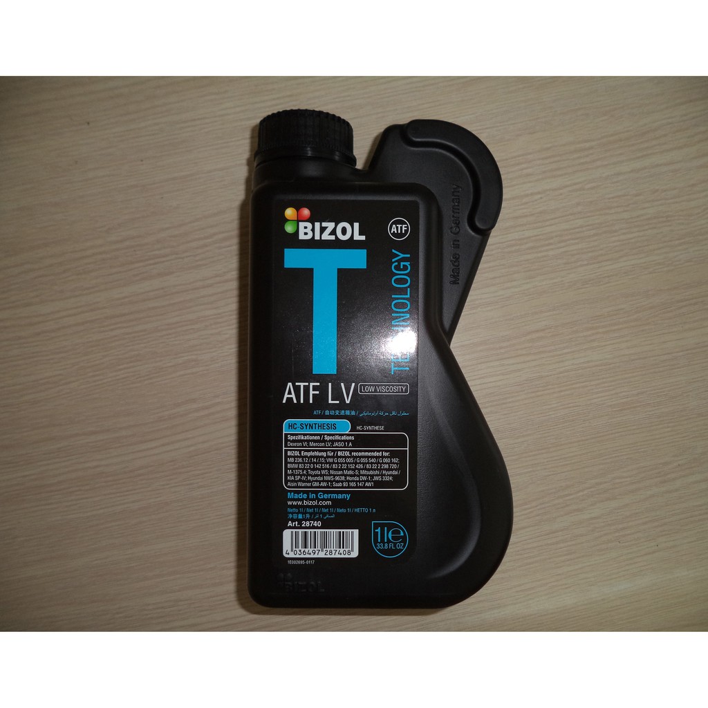 Dầu hộp sô tự động Bizol Technology LV (can 1L)