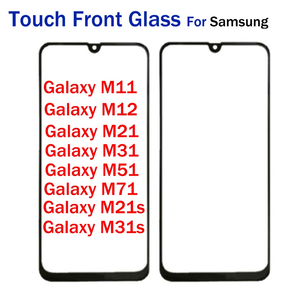 Thay Thế LCD Mặt Trước Màn Hình Cảm Ứng Kính Ống Kính Ngoài Cho Samsung Galaxy M11 M12 M21 M31 M51 M