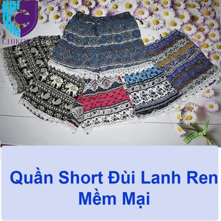 Combo 03 quần SHORT lanh thổ cẩm