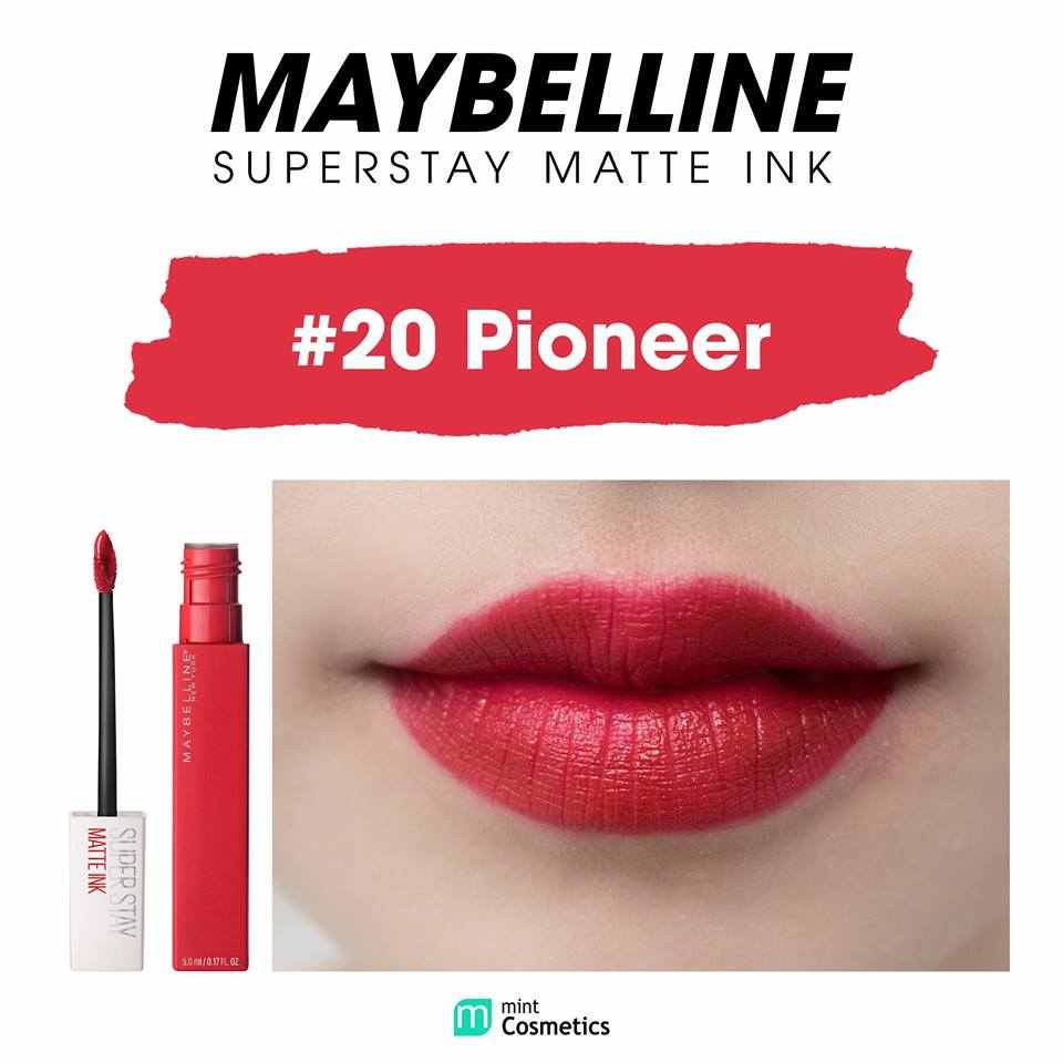 Son Kem Lì Lâu Trôi Maybelline Super Stay Matte màu số 20