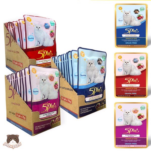 Pate Mèo 5plus 70g Dành Cho Mèo Mọi Lứa Tuổi