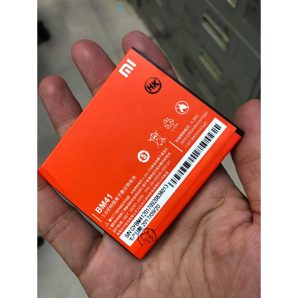 ""Sale Rẻ""Pin Xiaomi Redmi 1S HM 1SW Mã BM41 2000/2050mAh Zin Hãng Chất Lượng