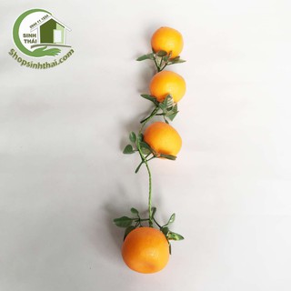 Dây quả cam vàng giả - trái cây củ quả giả cao cấp - dây dài 50cm