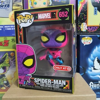 Đồ chơi mô hình funko pop 652 Spider-Man (Black Light) - Marvel