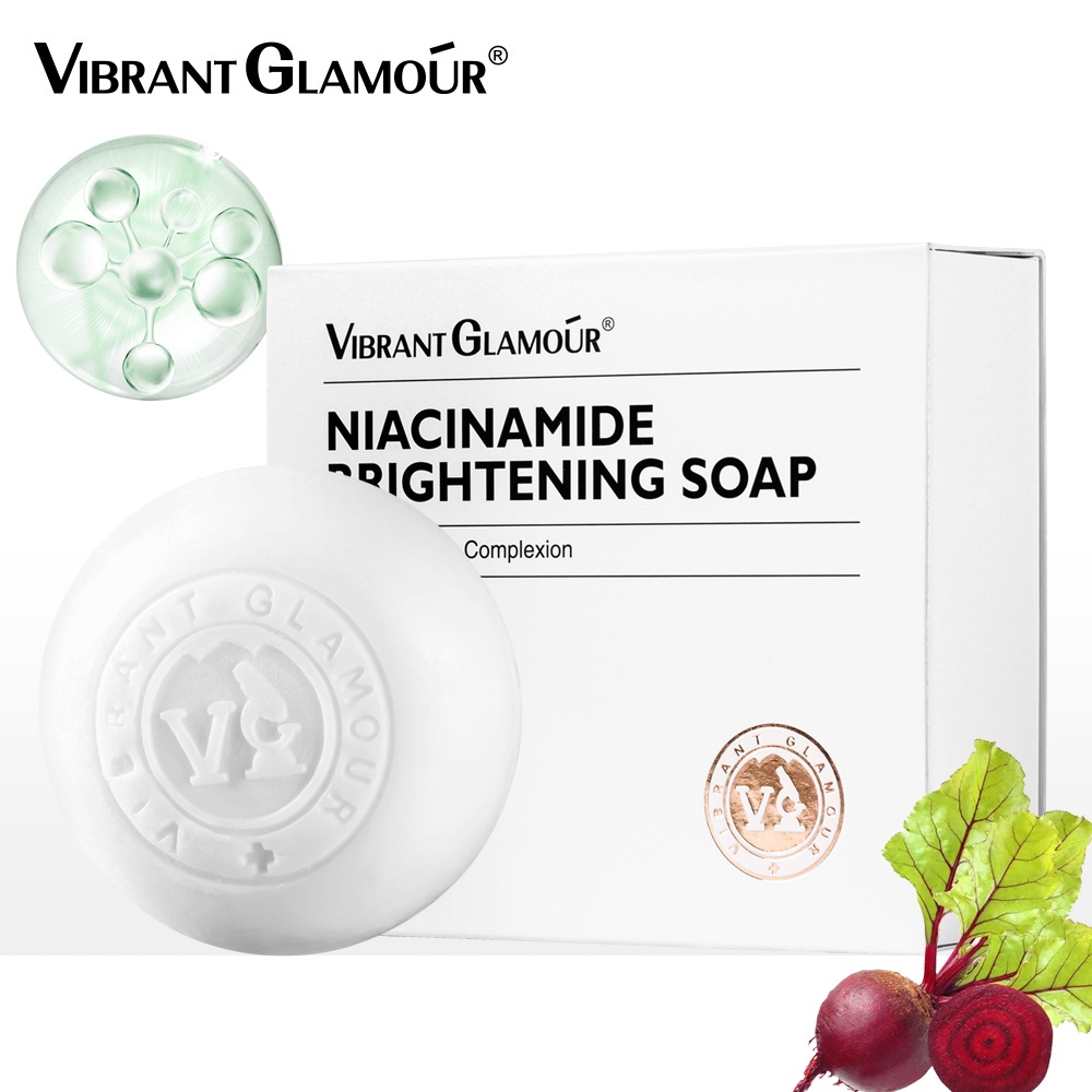 Xà Phòng VIBRANT GLAMOUR Niacinamide Làm Trắng Tẩy Tế Bào Chết Làm Sáng Da Toàn Thân 100G