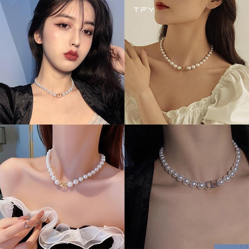 Vòng cổ ngọc trai nhân tạo thời trang