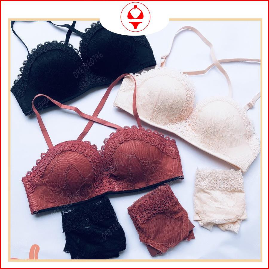 BỘ ĐỒ LÓT 🔥CÓ MÃ GIẢM GIÁ + FEESHIP 🔥set nội y quả ngang cao cấp ,đệm 3 siêu nâng ngực v345 | BigBuy360 - bigbuy360.vn